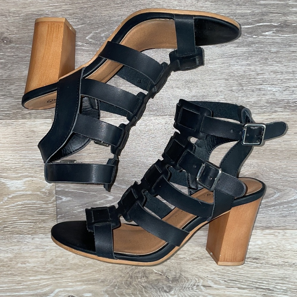Black Strappy Heels